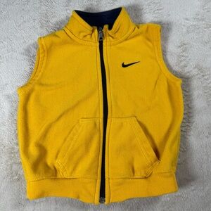12M Kids Nike Bright Yellow Fleece Vest